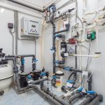 Pool circulation system. Swimming Pool Water Treatment