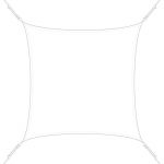 Voile d'ombrage carrée 3x3 Easy Sail